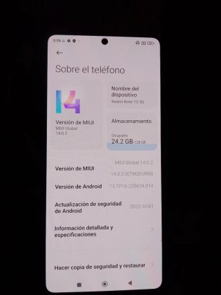 Xiaomi Redmi Note 13 5G Negro 128GB
