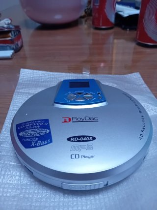 Reproductor CD MP3 RoyDac RD-040S Plata/Azul