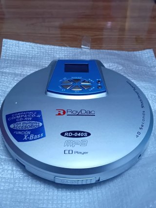 Reproductor CD MP3 RoyDac RD-040S Plata/Azul