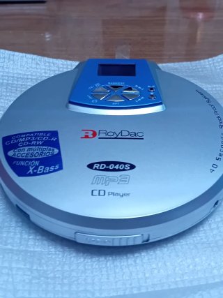 Reproductor CD MP3 RoyDac RD-040S Plata/Azul