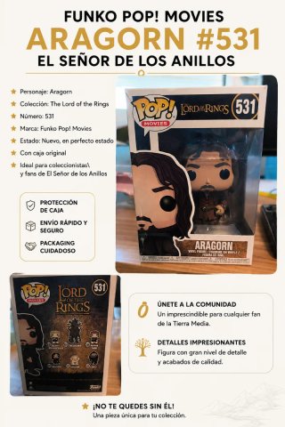 Funko Pop! Aragorn 531 El Señor de los Anillos