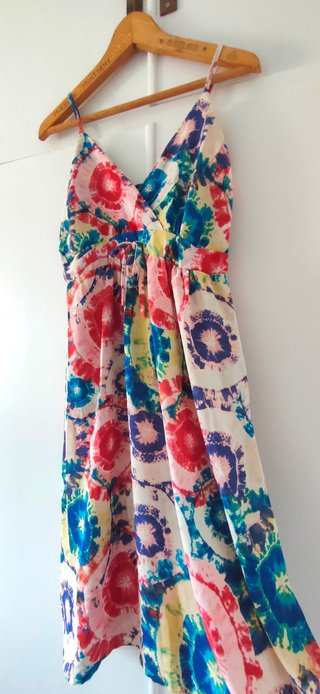 Vestido largo verano estampado