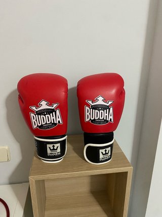 Guantes de boxeo Buddha rojos 16oz