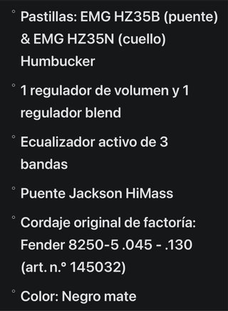 Bajo Jackson David Ellefson CBX V SBK