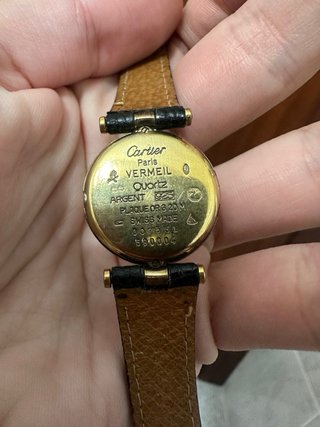 Must de Cartier Reloj Negro/Dorado