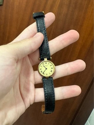 Must de Cartier Reloj Negro/Dorado