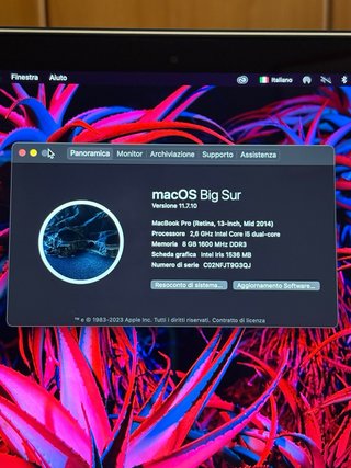 MacBook Pro 13’’ Mid 2014 Grigio/Argento
