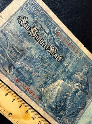 Gran Billete 100 Marcos Alemania 1910