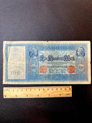 Gran Billete 100 Marcos Alemania 1910
