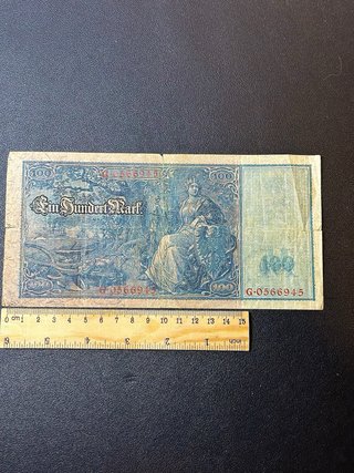 Gran Billete 100 Marcos Alemania 1910