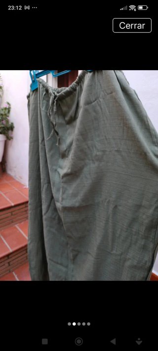 Falda larga verde