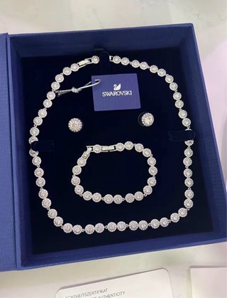 Set Gioielli Swarovski Zircone Tondo