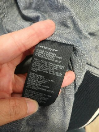 Giacchetta Tommy Hilfiger Blu Marina Taglia XXL