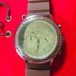 Orologio  Aviatore Crono Q Marrone/Oro
