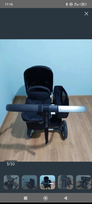 Carrito Gemelar Bugaboo Donkey Negro