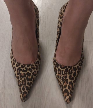 Zapatos de tacón leopardo