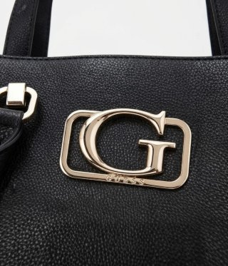 Bolso Guess Negro Detalles Dorados