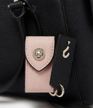 Bolso Guess Negro Detalles Dorados