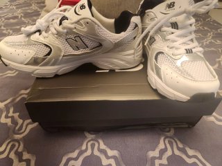 Zapatillas New Balance Talla 38 Plata/Blanco