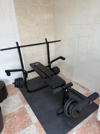 Banco de pesas multifuncional