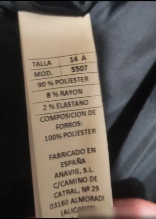 Chaqueta tipo levita militar azul marino