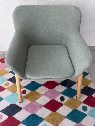 Sillón Vedbo IKEA Gris Tela Madera