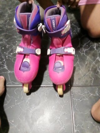 Patines rosas y azules talla ajustable