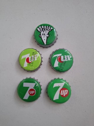 5 Tappi Corona 7 Up