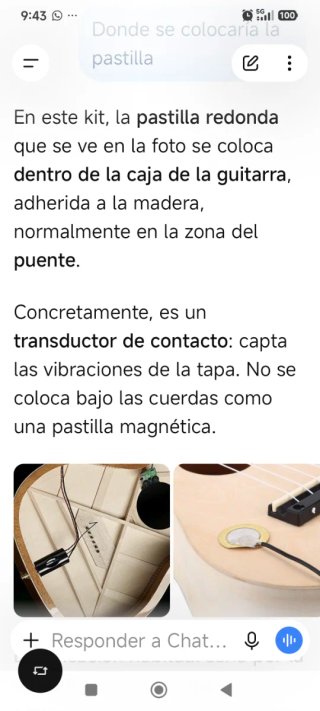Pastilla Previo Guitarra Acústica Sound HunterGT-6