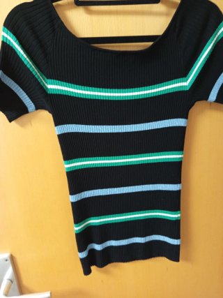 Camiseta acanalada rayas