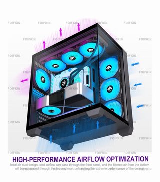 PC Gaming RGB - Scatola Nera con 7 ventole