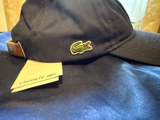 Gorra Lacoste Negra con Cocodrilo Verde