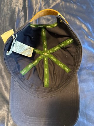 Gorra Lacoste Negra con Cocodrilo Verde