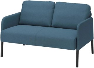 Sofá azul de 2 plazas