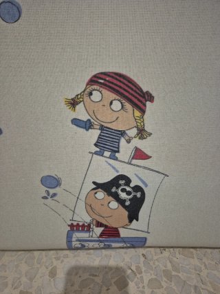 Cabecero infantil piratas para cama de 90