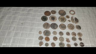Lotto di antiche monete romane