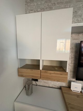 Mueble de Salón Modular Diseño Blanco/Madera
