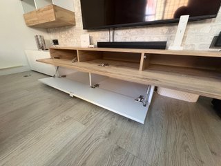 Mueble de Salón Modular Diseño Blanco/Madera