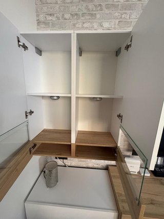 Mueble de Salón Modular Diseño Blanco/Madera