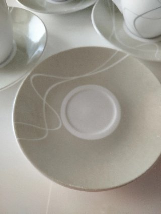 Juego 4 tazas de porcelana
