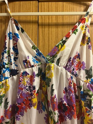 Vestido largo estampado floral