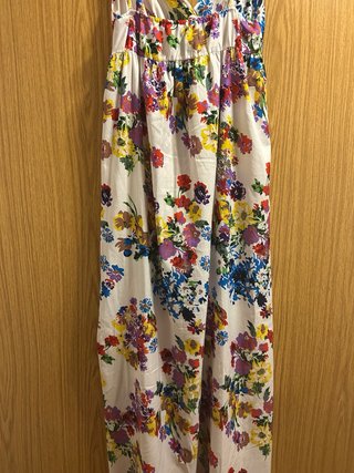 Vestido largo estampado floral