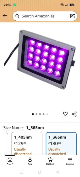 Foco Luz UV LED