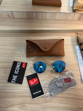 Ray-Ban RB3447 Polarizadas Azul/Dorado