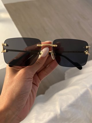 Gafas Cartier Originales Doradas y Grises