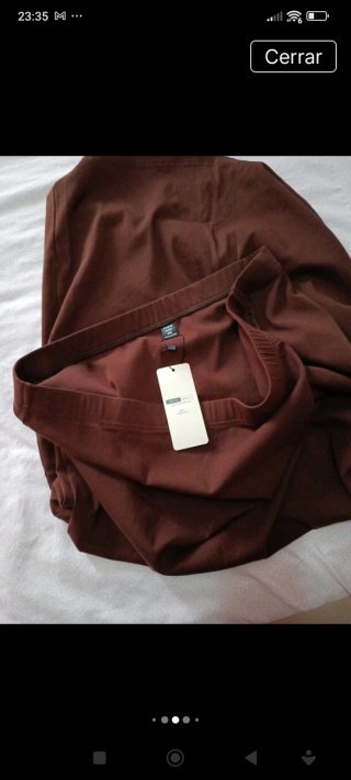 Falda larga marrón SHEIN BASICS Talla 4XL