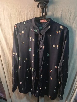 Camisa Estampada Cócteles Talla XL
