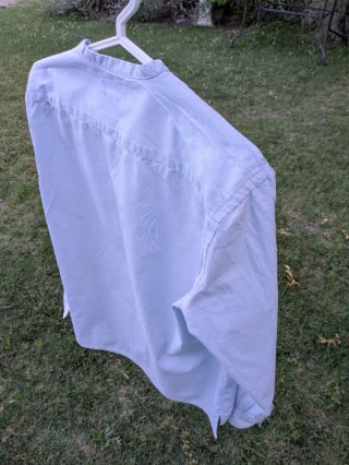 Camisa de manga larga H&M, azul claro, talla S