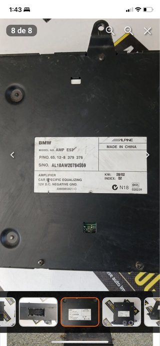 Amplificador y gps bmw x5 e53