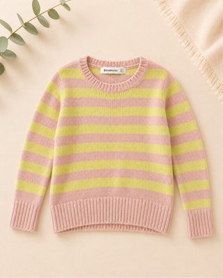 Jersey Stradivarius rayas rosa y amarillo Talla S